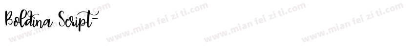 Boldina Script字体转换